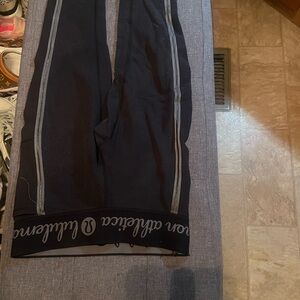 lululemon athletica Black and Gray Capri Leggings